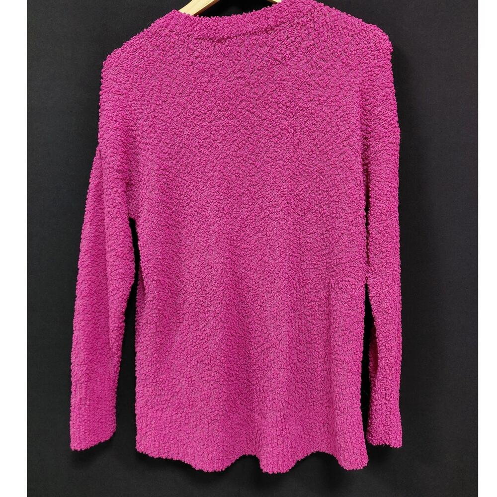Seven7 Pink Knit Sweater Solid Long Sleeve Women Size S - Picture 2 of 7